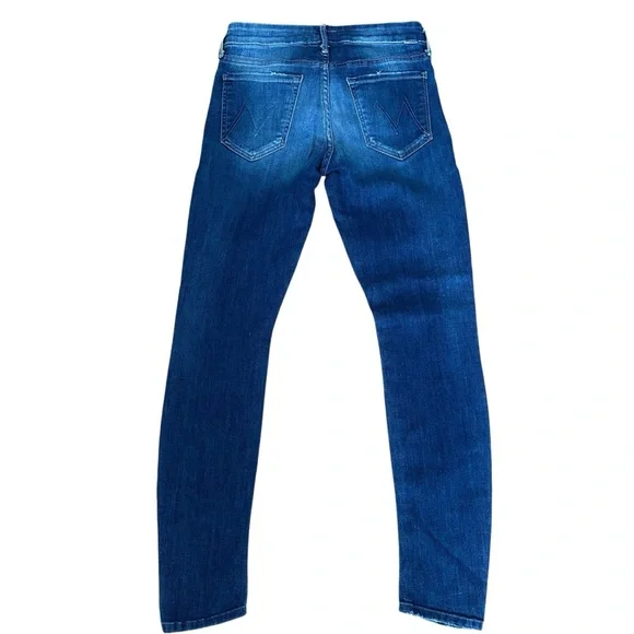 Mother Jeans The Looker Dark Wash Mid-rise Skinny Jean Blue Size 28 - Picture 5 of 10